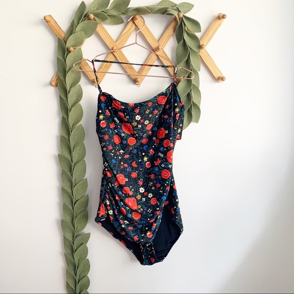 J. Crew Bandeau Floral Swimsuit - Picture 3 of 7